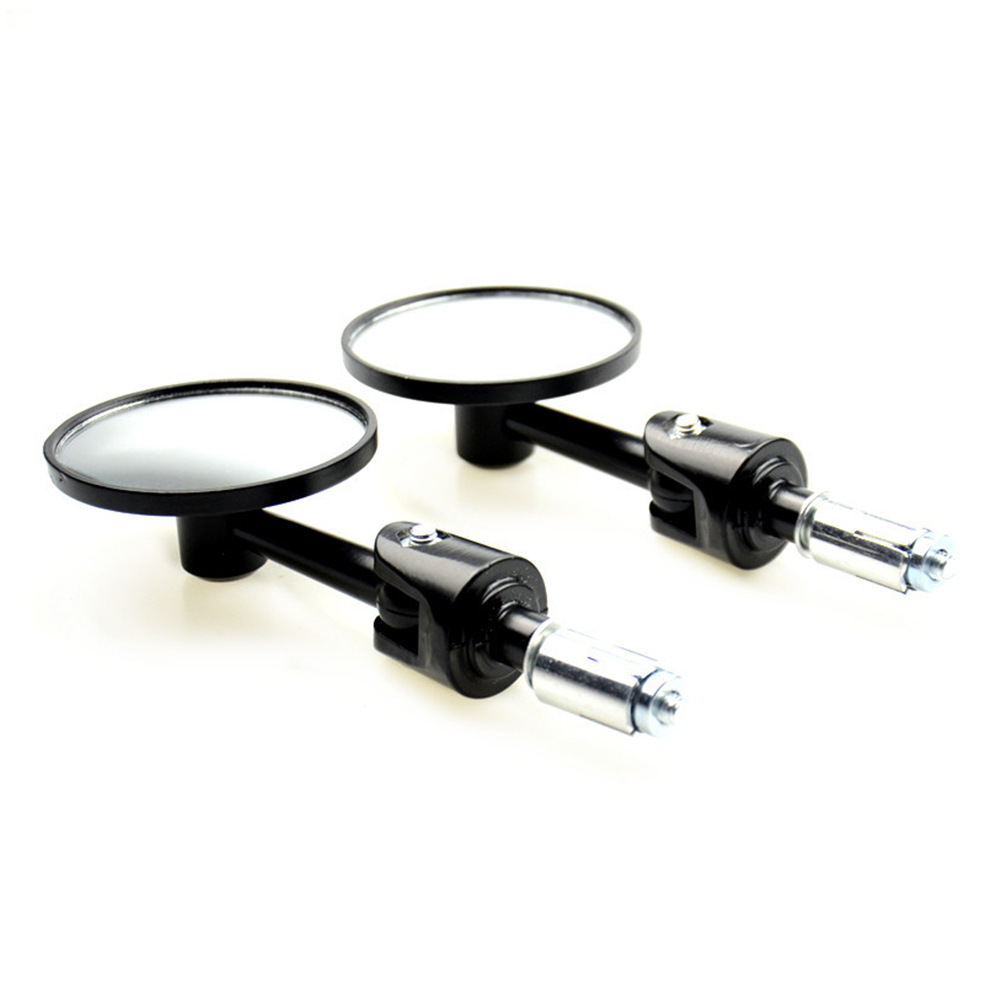 Cross-border e-commerce round motorcycle modified rearview mirror foldable handle mirror handle mirror convex mirror