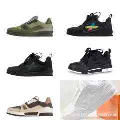 In-Stock Top Version Pure Original L Lujia Trainer Tiffany Mint Green Couple Thick-Soled Casual Sports Leather Sneakers