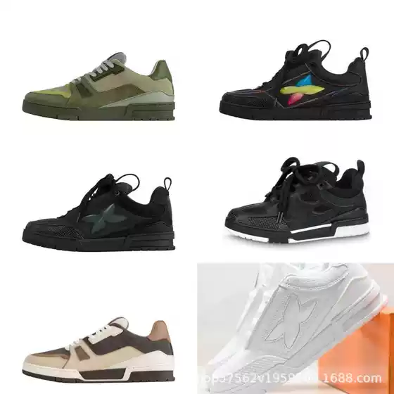 In-Stock Top Version Pure Original L Lujia Trainer Tiffany Mint Green Couple Thick-Soled Casual Sports Leather Sneakers
