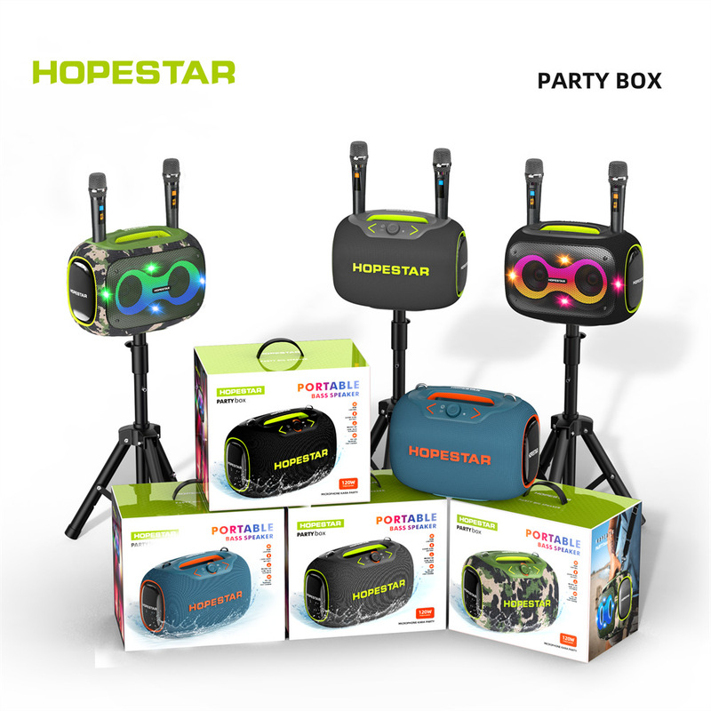 HOPESTAR par boxハイパワー120wワイヤレスbluetoothスピーカー屋外演出携帯防水|undefined