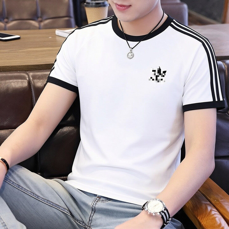Adidas Same Style Trefoil Official Genuine Short-Sleeve Men's New White Casual Crew Neck T-Shirt Adidas Same Style Trefoil Official Genuine Short-Sleeve Men's New White Casual Crew Neck T-Shirt