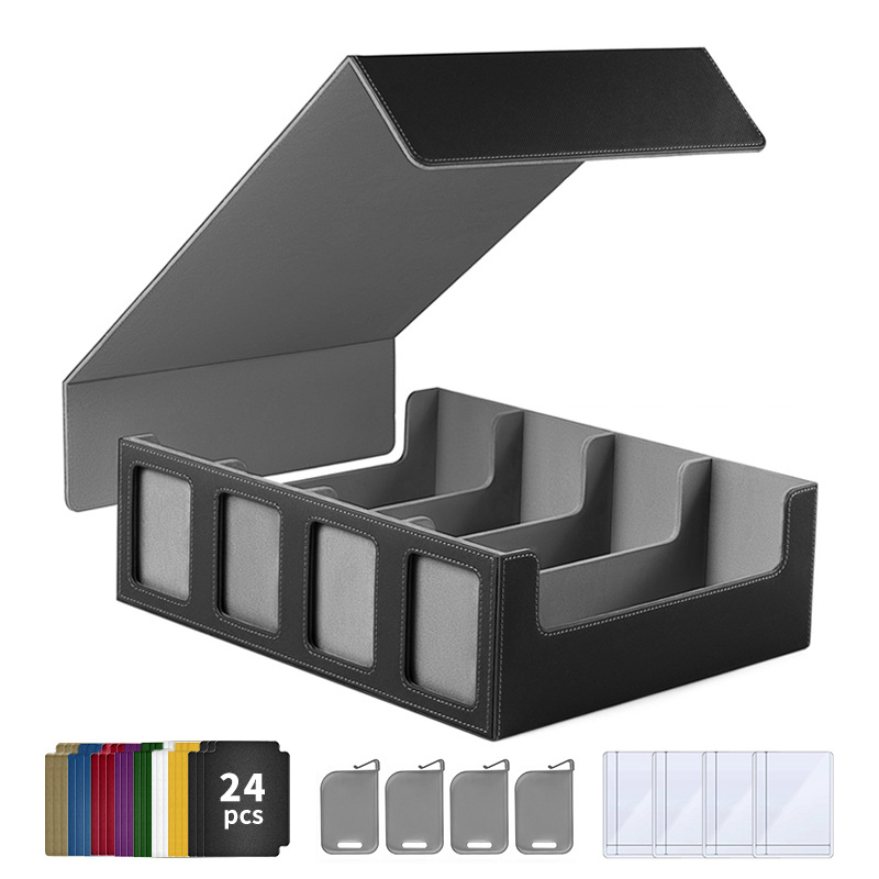 3000+ 4열 창문형 - 블랙/그레이 (카드 24장 + 칸막이 4개 + 카드 홀더 4개 포함)