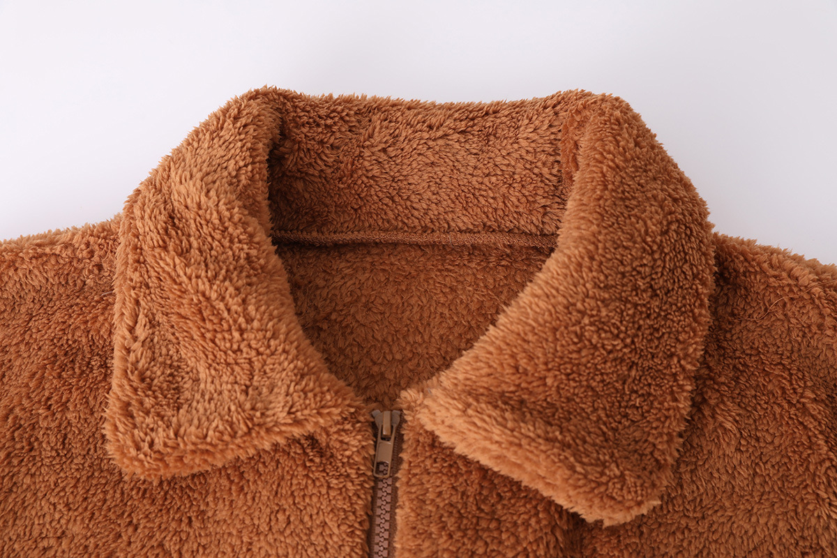 Women's Clothing Warm Velvet Teddy, Women's Woolen Coat Tops_voghion.com