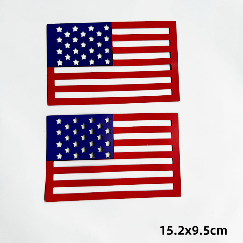 Holle magnetische carrosseriesticker met Amerikaanse vlag, autosticker voor de achterkant, waterdicht en zonbestendig._voghion.com