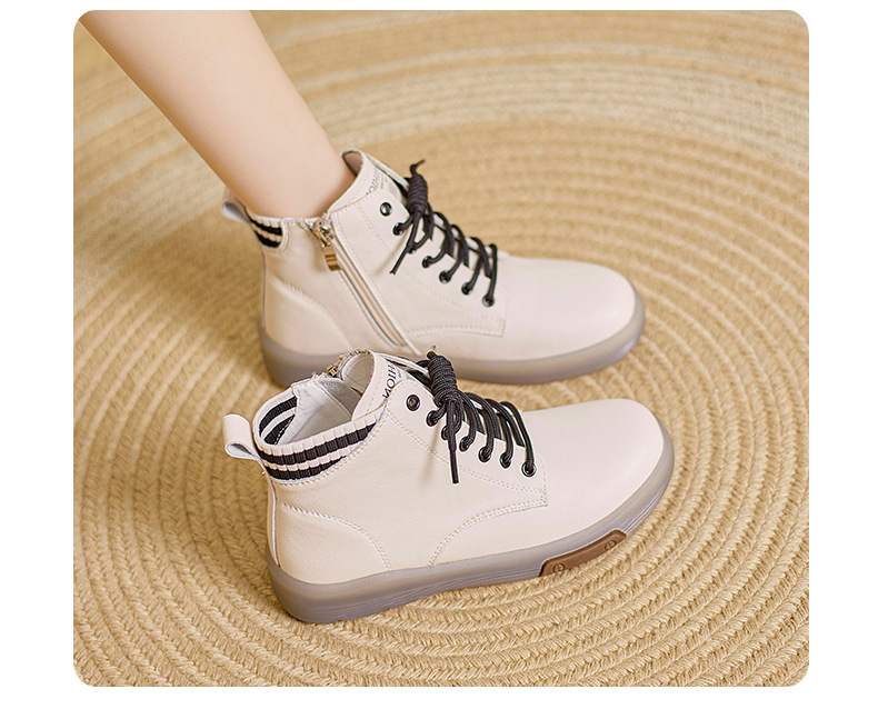 Stivali da pioggia da donna da donna Stivaletti in gomma Pelliccia sintetica Punk Tacco medio vintage Punta quadrata Scarpe da esterno con cerniera stringate_voghion.com