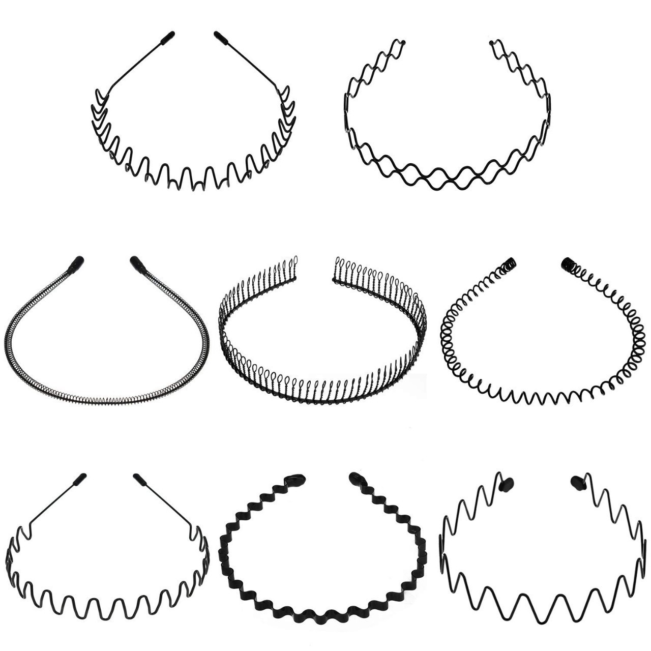 Cross-border exclusiva al por mayor de moda diadema invisible deportes estilo coreano gran espalda diadema onda horquilla cabeza accesorios traje