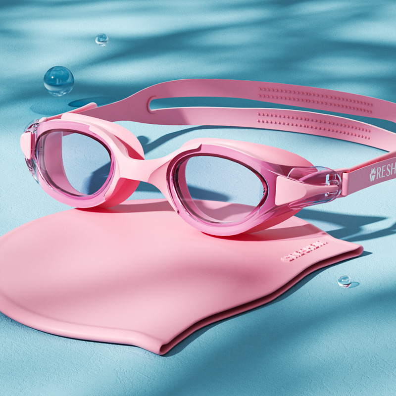 Gafas de Natación HD para Adultos de PC, Impermeables y Anti-empañamiento