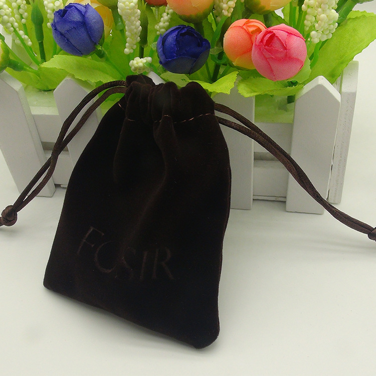 厂家供应生产绒布袋高级感礼品眼镜包装拉绳绒布束口袋