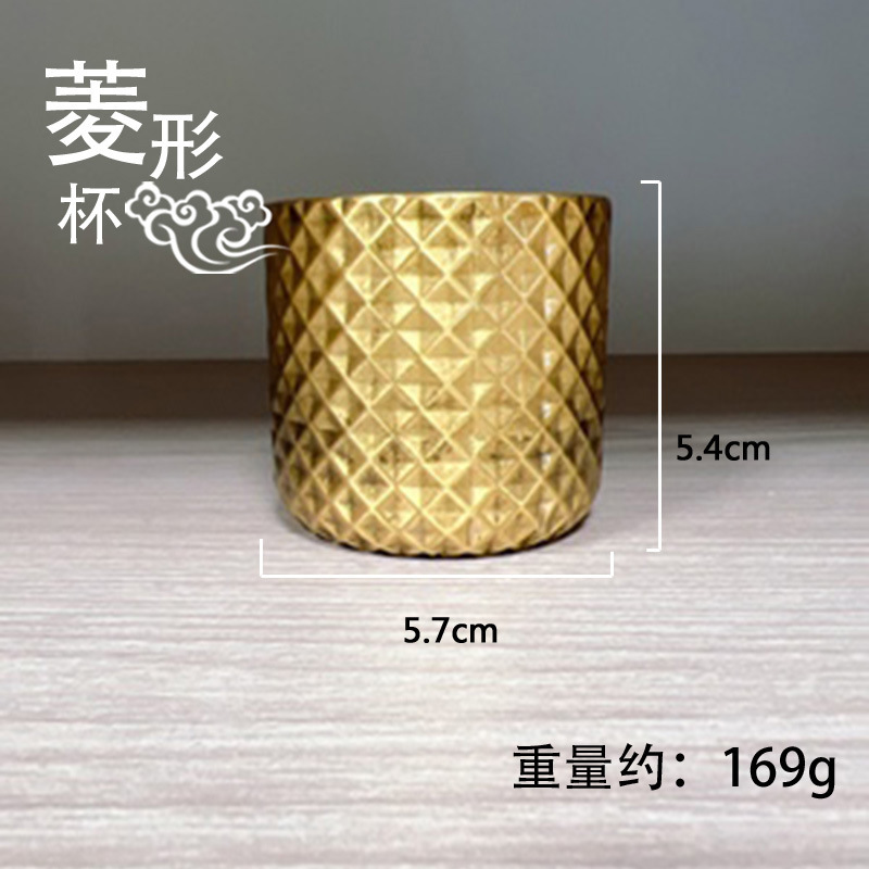 빈티지 황동 조각 용과 호랑이 컵 예배용 바이푸 용머리 컵 작은 장식품 공부 책상 장식 차 세트 와인잔