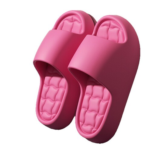 Eva Thick-Heeled Slippers for Women, Summer Couple Home Use, Outdoor Wear, Anti-Slip Bathroom Slippers, Male/Female, Squeezing Sensation Cooling Slippers