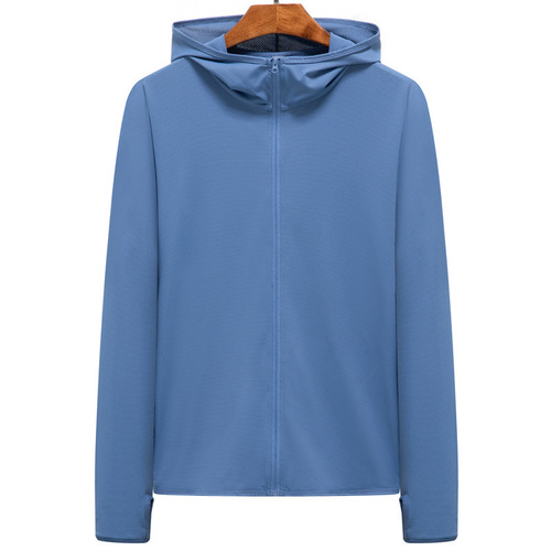 Manufacturer's same model ice-sensation sun protection clothing for women, UV protection, ice silk thin sun protection suit for men, printed wholesale