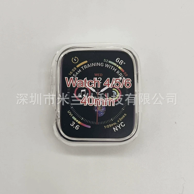 Резиновый браслет Apple Watch (Гляциер) — Прозрачный Гляциер, подходит для 38/40/41/42/44/45/46/49 мм