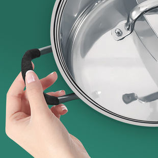 Anti-scald pot handle pot earmuffs high temperature resistant double ear soup pot wok hot pot old-fashioned steamer cover iron pot handle anti-scald