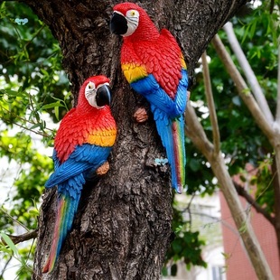 2Pcs Lifelike Parrot 2Pcs/1Pc Lifelike Wall Hanging Parrot