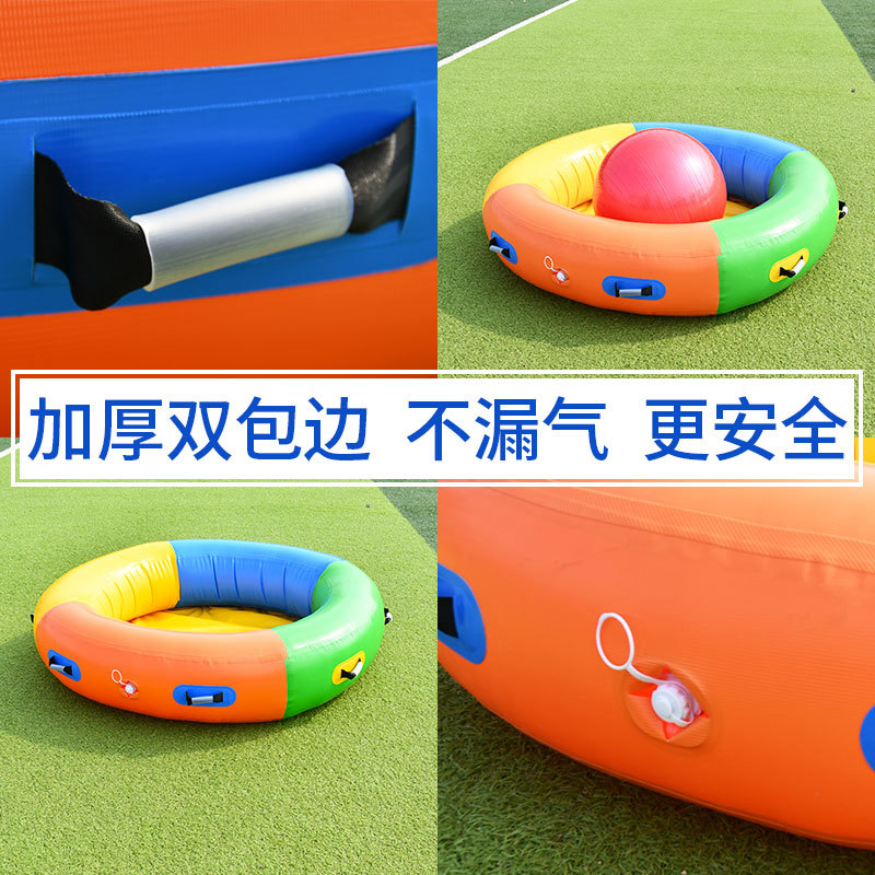 Set inflable de obstáculos deportivos para actividades familiares al aire libre