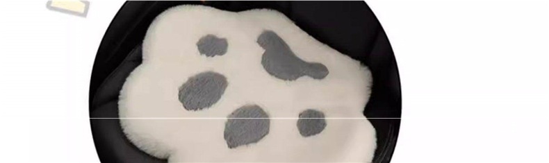 Car Co-Driver Plush Foot Mat, Exclusive for Girls and Friends, Cute and Warm, Heated and Thermal, In-Car Foot Mat Peihui