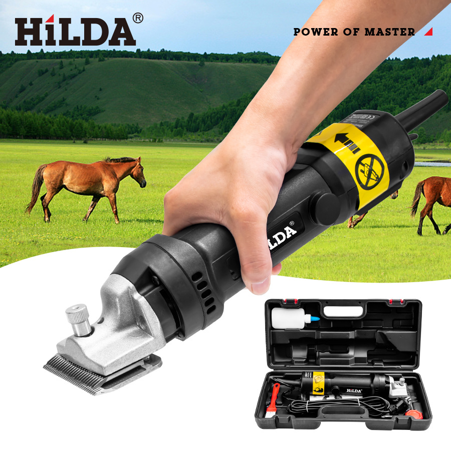 HiLDA/HILDA tijeras de pelo de caballo eléctrico Clipper de ahorro de trabajo de pelo de caballo de control de velocidad tijeras eléctricas de ganado animal