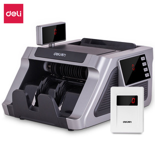 Deli 2196S Cash Counting Machine and Banknote Detector Class B Portable Store Bank New Version of Rmb Identification Money Counting Machine