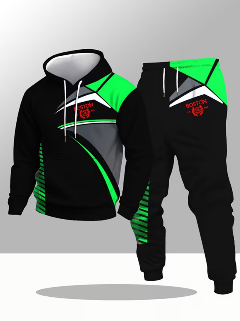 Fábrica de origen transfronteriza TK para la impresión digital fijación de comercio exterior casual chaqueta deportiva de hombre dos piezas
