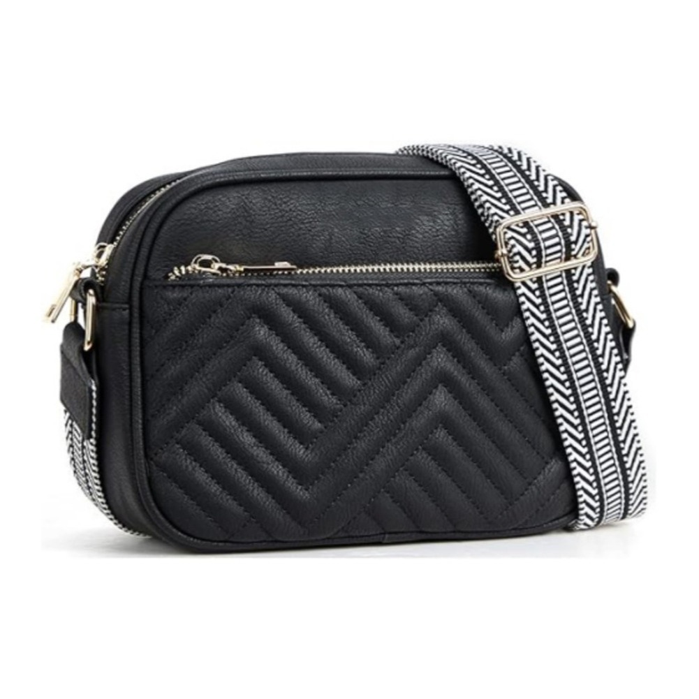 现货批发亚马逊新款跨境斜挎包腰包可调节肩带人造皮革女式腰包