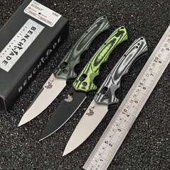 跨境热销蝴蝶1401户外折叠刀野营求生战术刀G10 双色手柄折刀锋利
