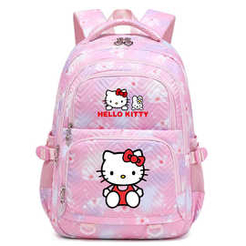 可爱小猫印花多隔层初高中书包高颜值书包女中学生大容量