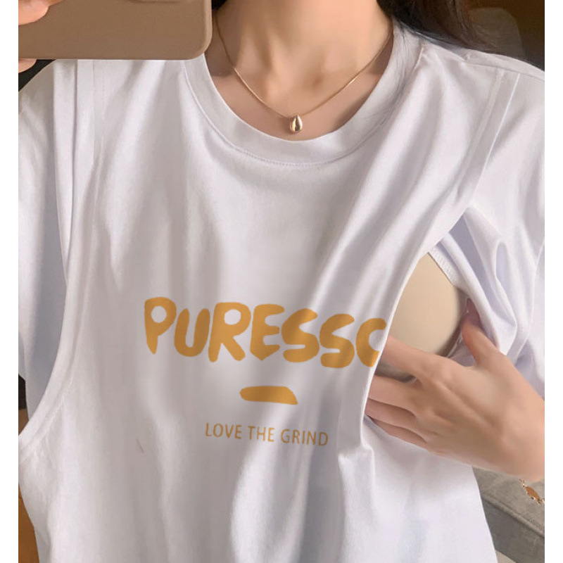 授乳上着外出純綿tシャツ長袖秋冬金授乳期一枚春と秋には、カーディガンを着ることができます。|undefined