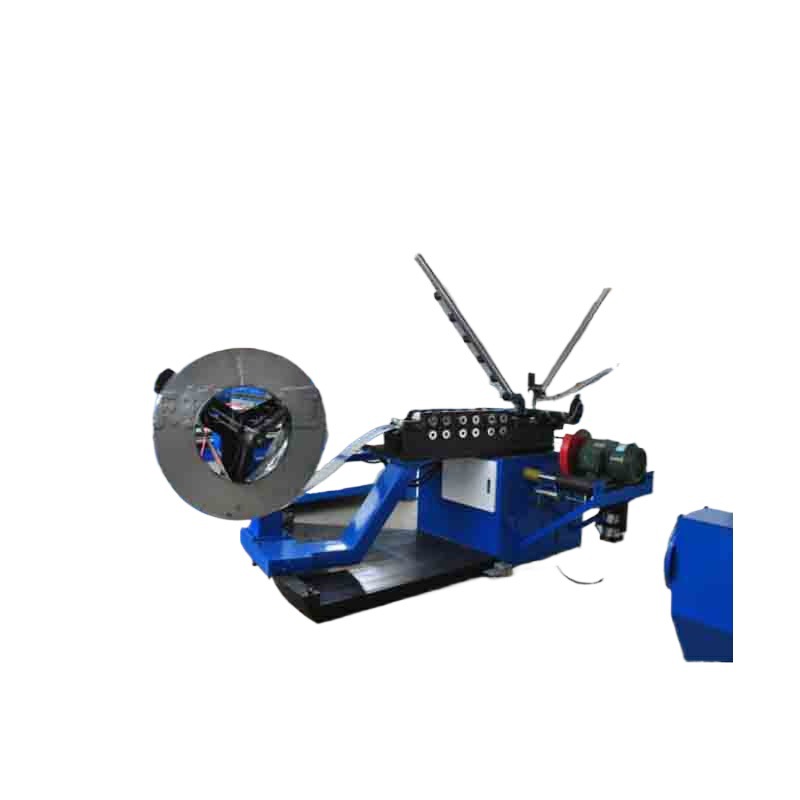 Máquina automática de conducto espiral mordedura costura tubo de pared delgada que forma la máquina tira de metal rollo espiral mordedura costura máquina