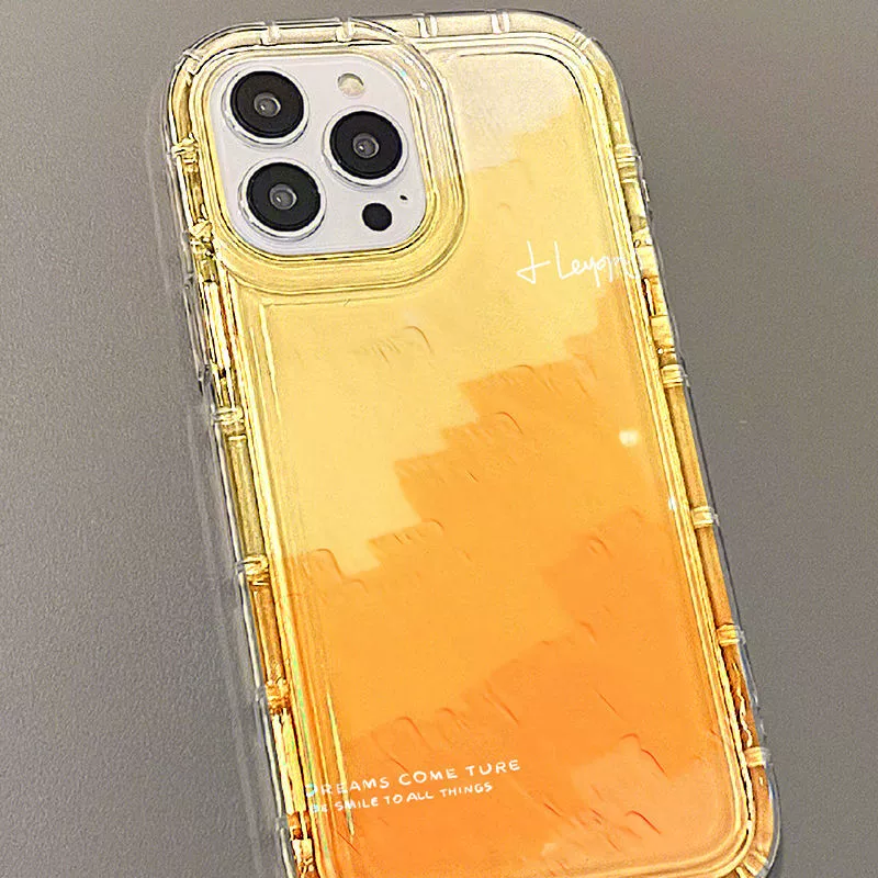 Apple, оранжевый совместимый чехол для телефона, iPhone 12, градиент, iPhone, тренд в интернете