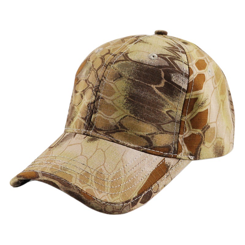 Cross-border supply military fans outdoor python pattern peaked cap tactical baseball cap real CS equipment summer sun hat now