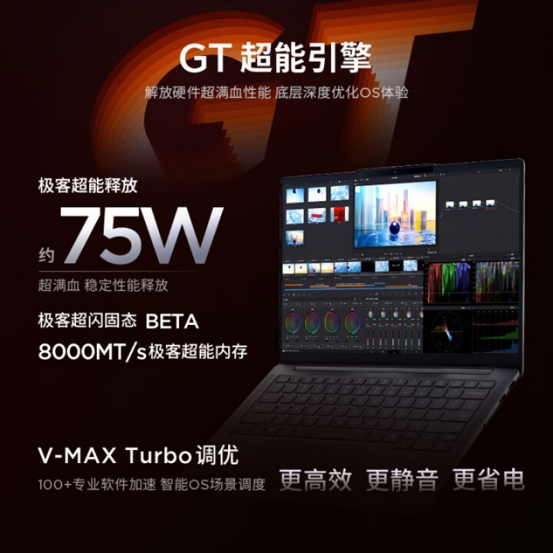 Lenovo Xiaoxin Pro14GT AI 7H-350 32G 1T 14inch AI Yuanqi 薄型軽量ノートパソコン|undefined