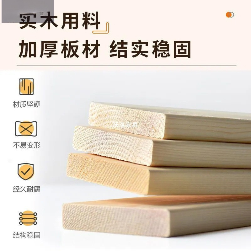 实木床双人床1.8米现代简约美式经济型卧室1.2m白色公主1.5欧式床|undefined