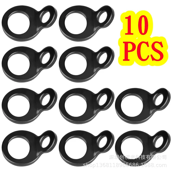 Black O-ring fastening anchor hook is suitable for garage workshop truck trailer golf cart hook accessories
