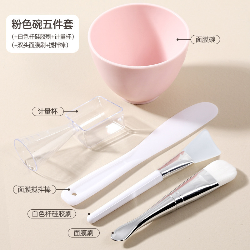 卸売りのシリカゲルのマスクの碗のセットのdiyのマスクのブラシはマスクのツールの柔らかい毛のマスクの棒のスプーンの美を塗ります。|undefined