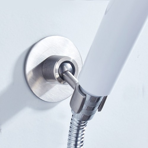 Stainless steel 304 universal seat shower bracket base punch-free black shower accessories shower head rain shower head