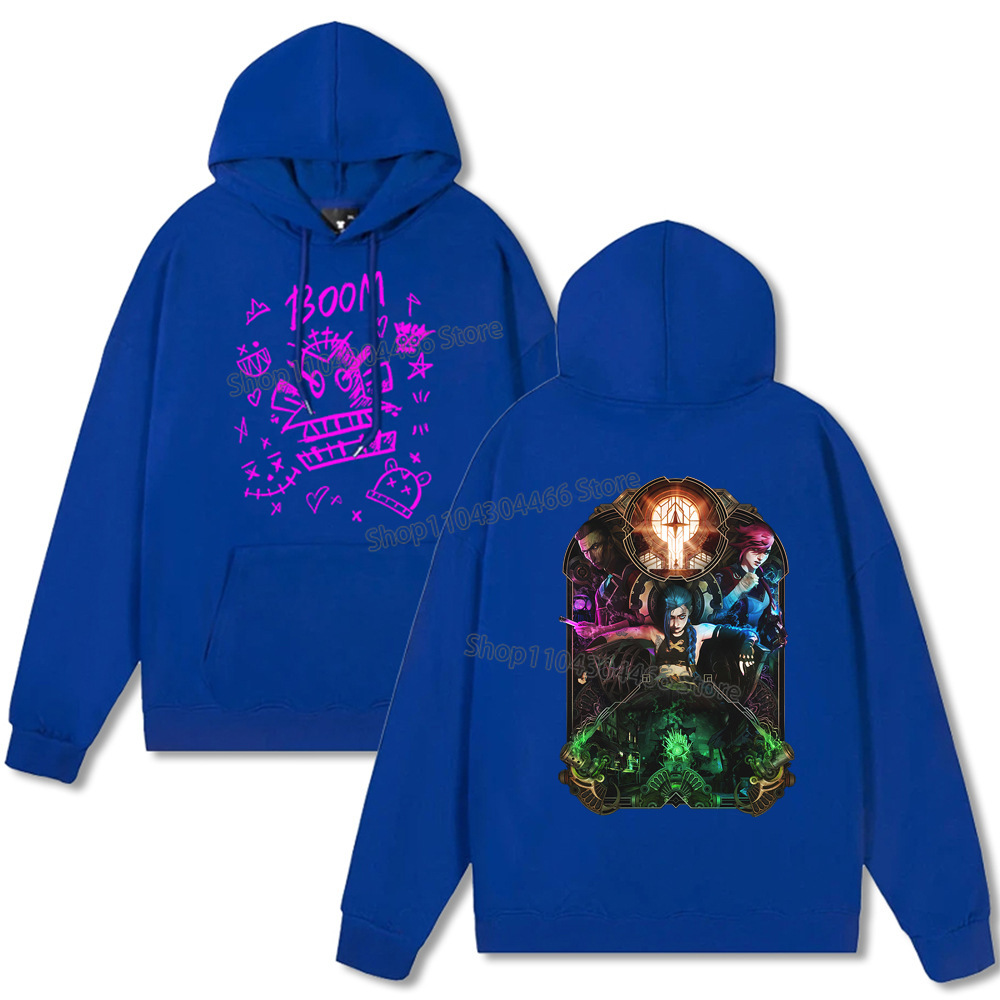 Arcane Hoodie Y2k Clothes Jinx Arcane Pullover for Men/women