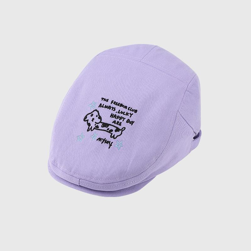 2025 nueva boina de boca de pato contra el uso de mujeres primavera coreana in-mode generales alrededor de la cabeza muestra la cara pequeña gorra hacia adelante