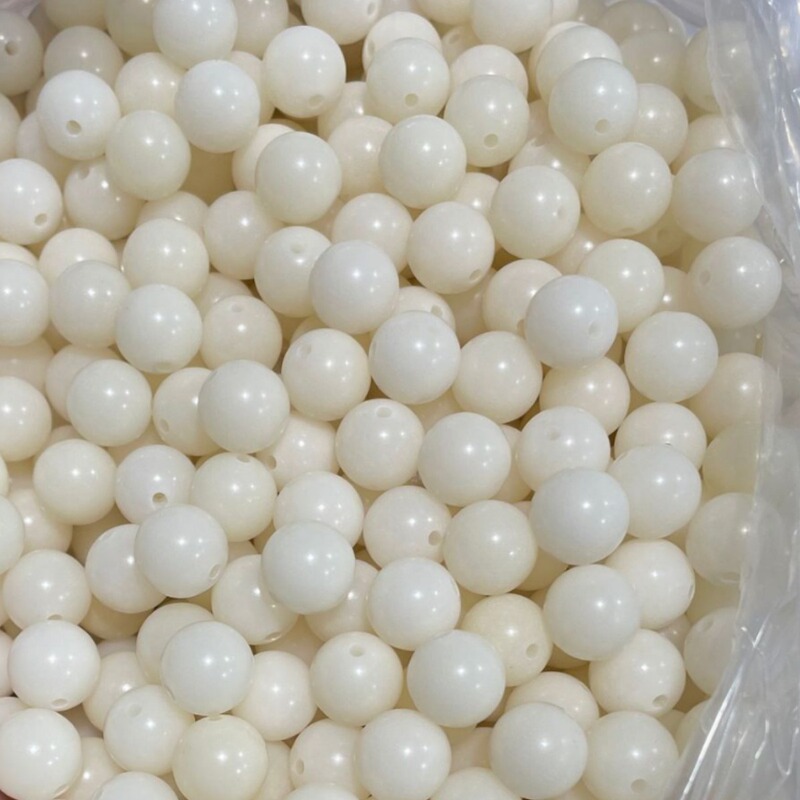 Natural White Jade round beads Bodhi root loose beads ordinary beads diy Bodhi bracelet genuine student plate play wholesale Buddha beads