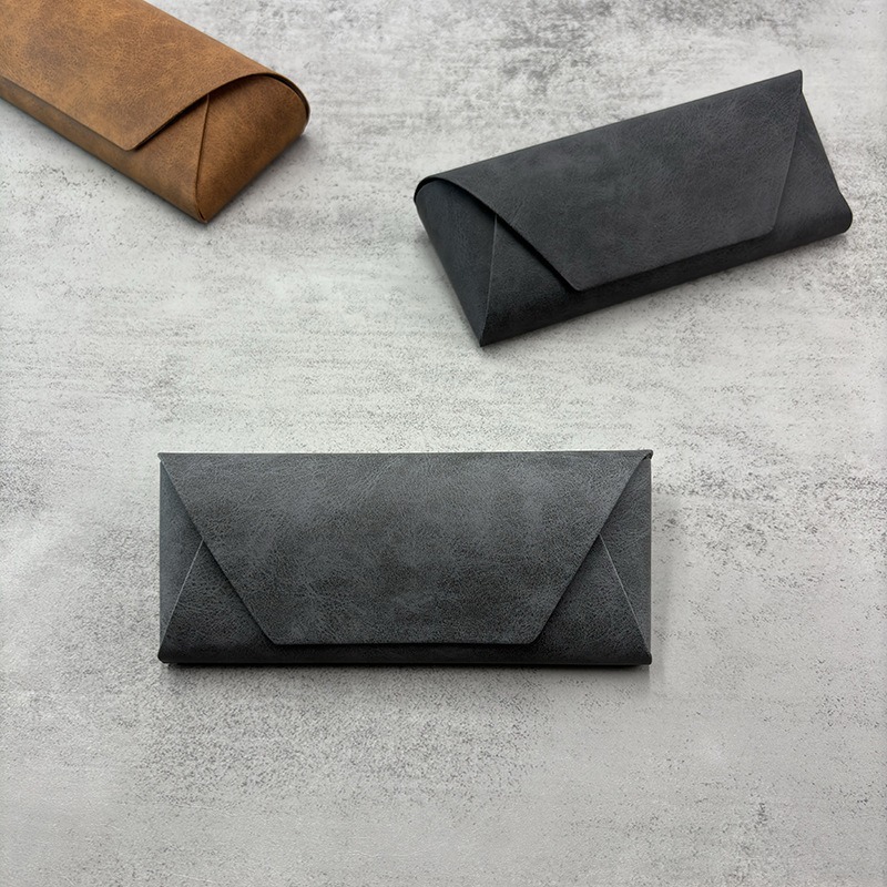 Portable Retro Simple Baozi Handmade Glasses Box Sunglasses Box Korean-style High-value Design Magnetic Glasses Box