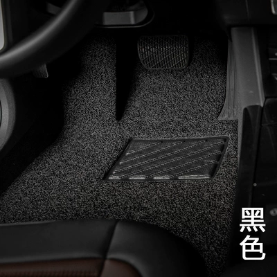 Car wire ring foot mat five seat all owner co-pilot floor mat car inner mat special single piece foot mat for special car (Modelə uyğun ayaqaltı) - main-driver-approximately-14-mm-black