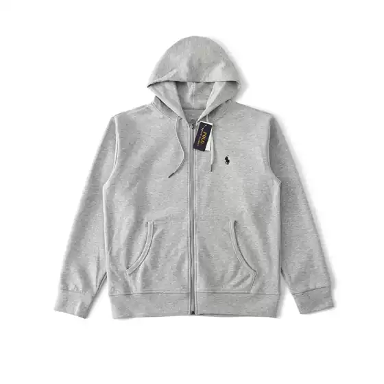Business Rl Ralph Lauren Sweatshirt Zip-Up Cardigan Men's Hoodie Embroidered Pony Logo Polo Jacket Hooded Sweatshirt