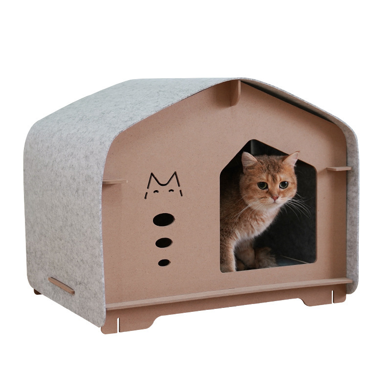 Sentía gato nido cuatro estaciones universal interior Cuatro Estaciones universal gato nido fieltro gato nido extraíble gato nido