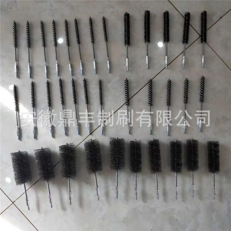 厂家供应不锈钢丝管道刷 磨料丝除锈管道刷 尼龙丝清洗管道刷
