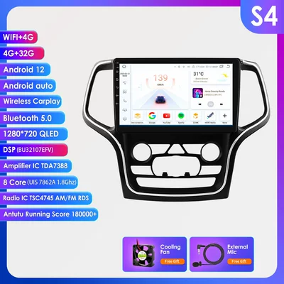 Car Central Control and Navigation – DVD Navigation - 432g-wifi4g-lte-version-7862-carplay-eight-cores-10inch-for-jeep-grand-cherokee-original-car-84inch-screen