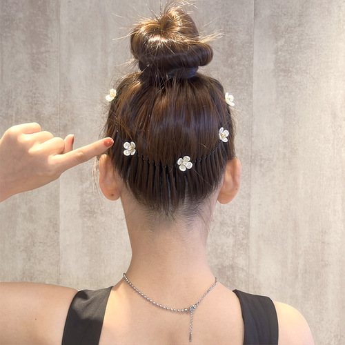 Iron resin hair accessories, broken hair comb, broken hair finishing artifact, hair hoop, broken hairpin, female back head temperament flower hairpin