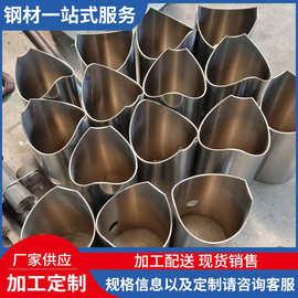 厂家供应316L不锈钢钢管加工不锈钢平椭圆管异型管装饰管工厂批发