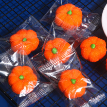 3D柿子软糖高颜值南瓜造型棉花糖万圣节糖果袋装可爱礼物整箱批发