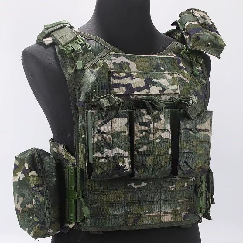 New 1000D Nylon Quick-Release Laser-Cut Pals System Back Expandable Wear-Resistant Tactical Quick-Release Vest