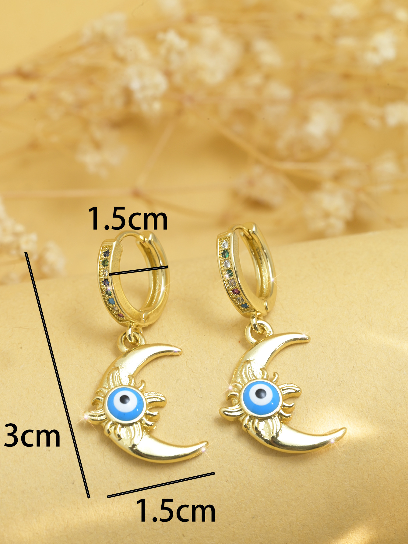 Zircon Inlay Material 1 Pair Elegant Simple Style Cross Life Tree Plating Copper Zircon Drop Earrings