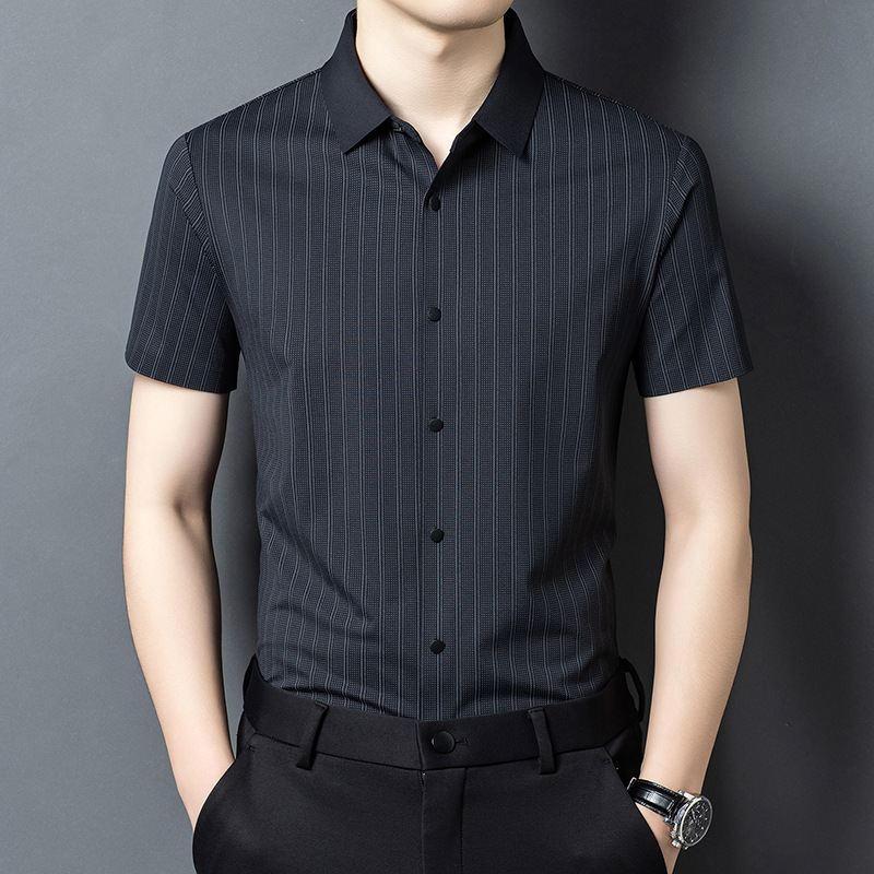 Fashionable summer silk casual universal shirt